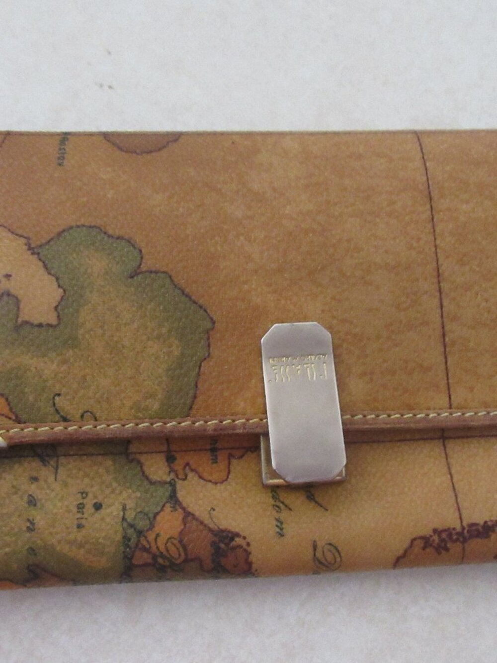 Alviero Martini 1A Classe Continental Wallet in Geo Classic Map Print